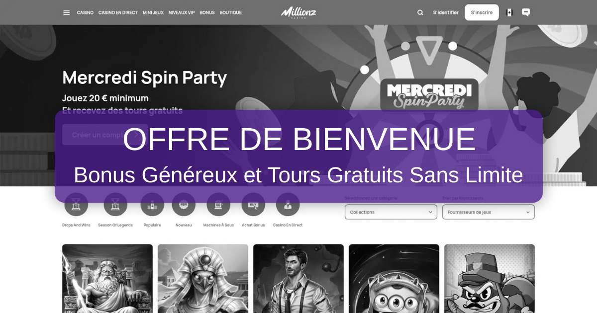 Millionz Casino : Jouez sur le Site Officiel en France